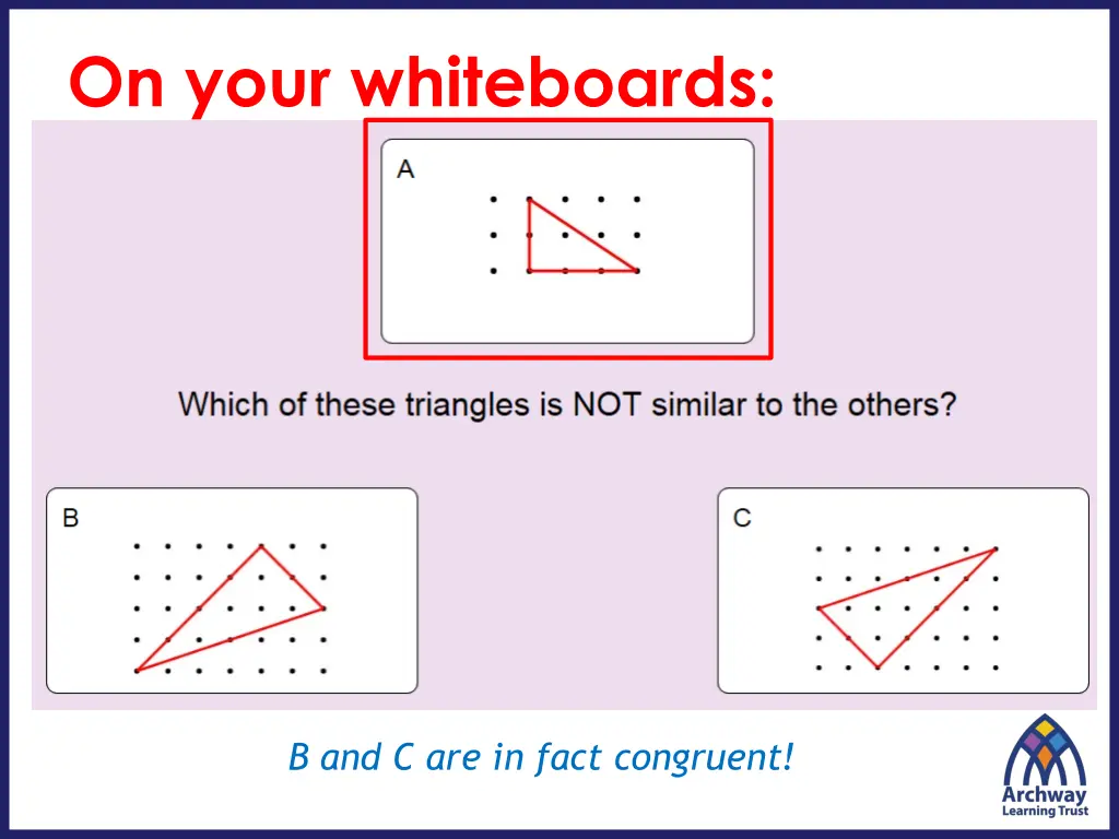 on your whiteboards 1