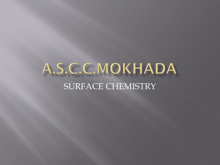 surface chemistry