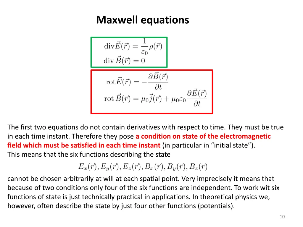 maxwell equations