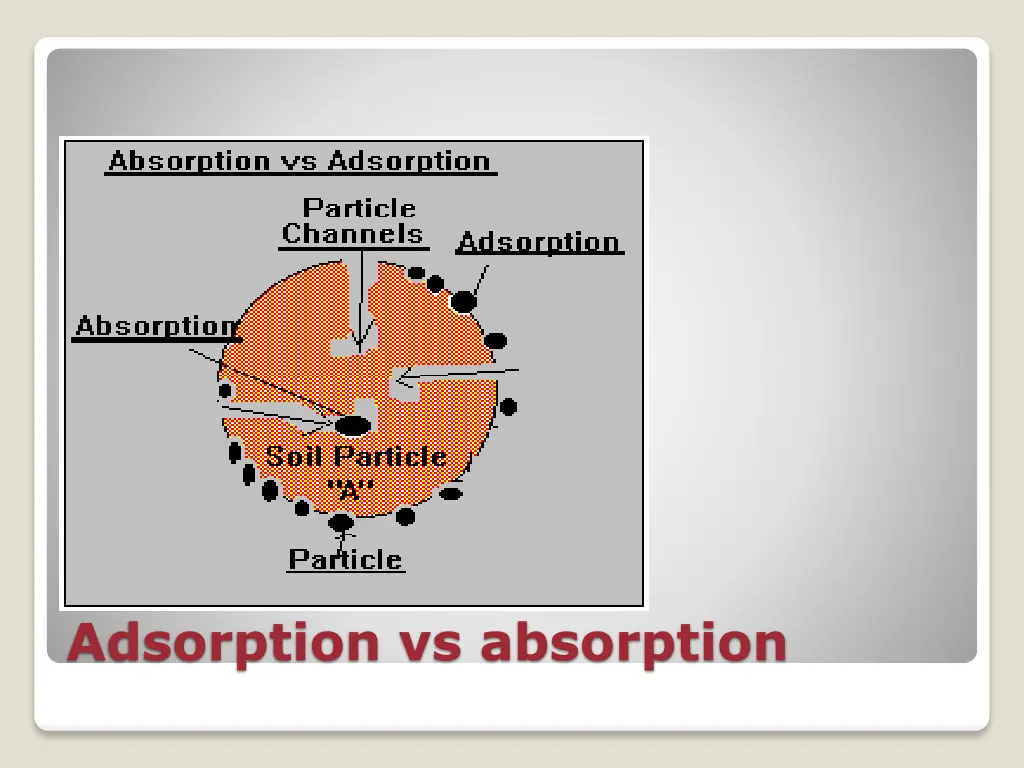 adsorption vs absorption