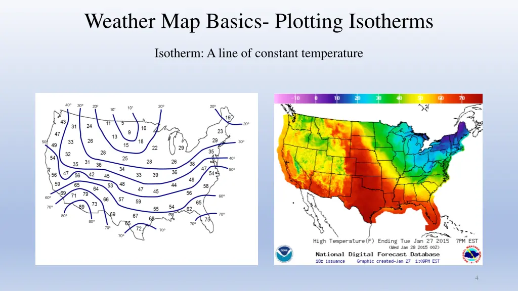 weather map basics plotting isotherms