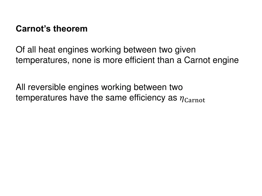 carnot s theorem