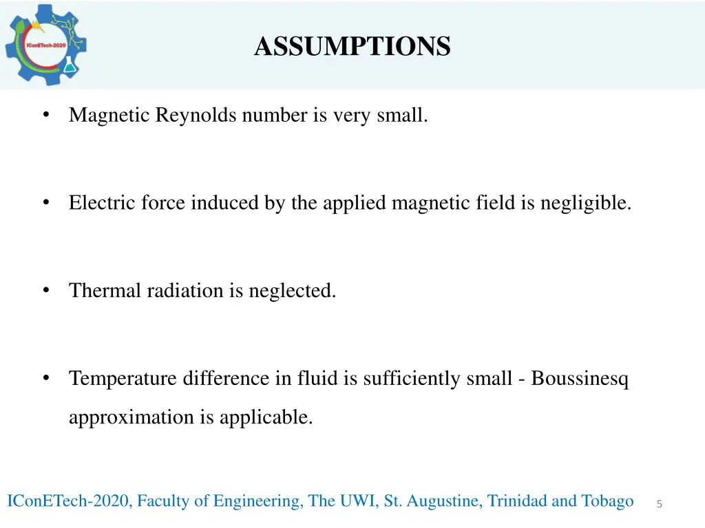 assumptions