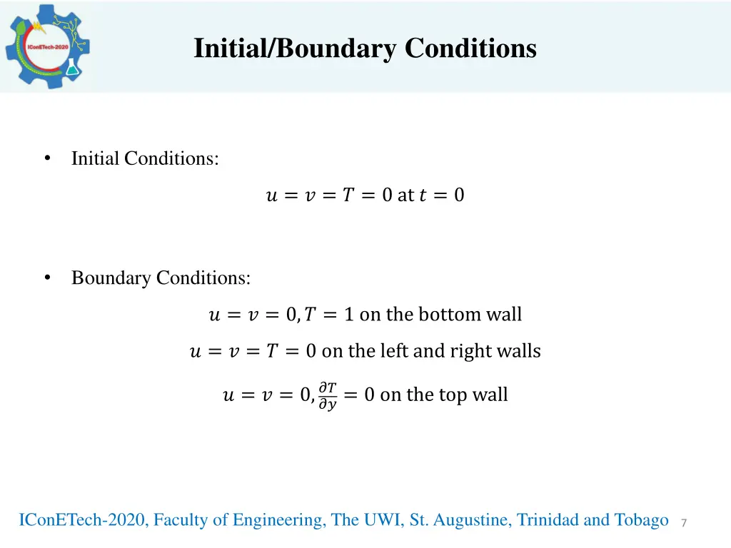 initial boundary conditions