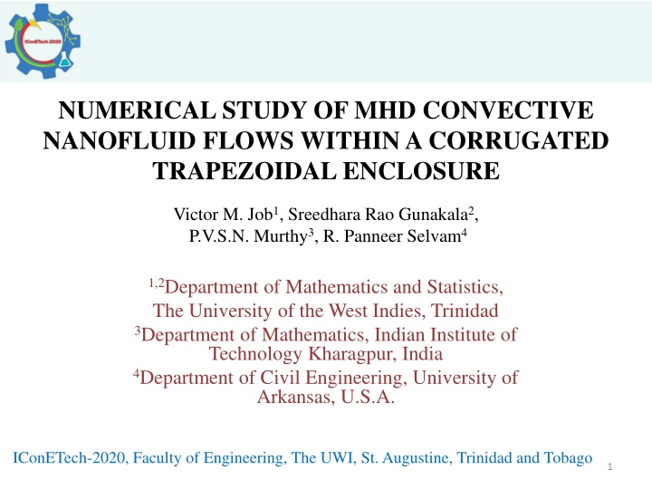 numerical study of mhd convective nanofluid flows