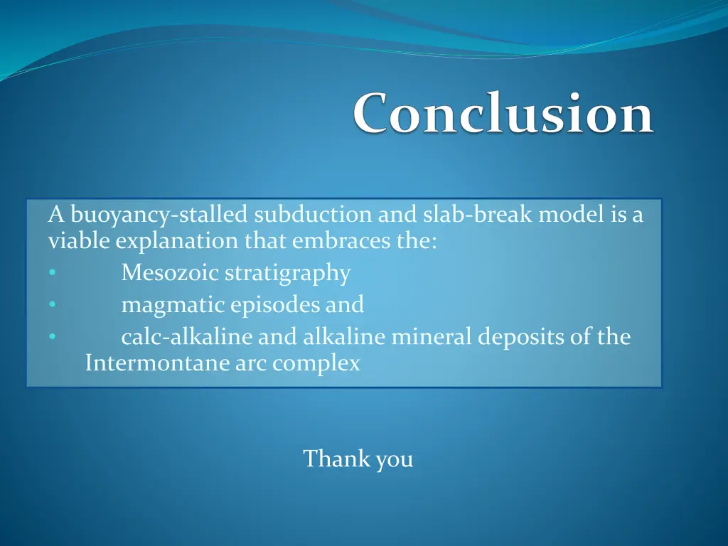 a buoyancy stalled subduction and slab break