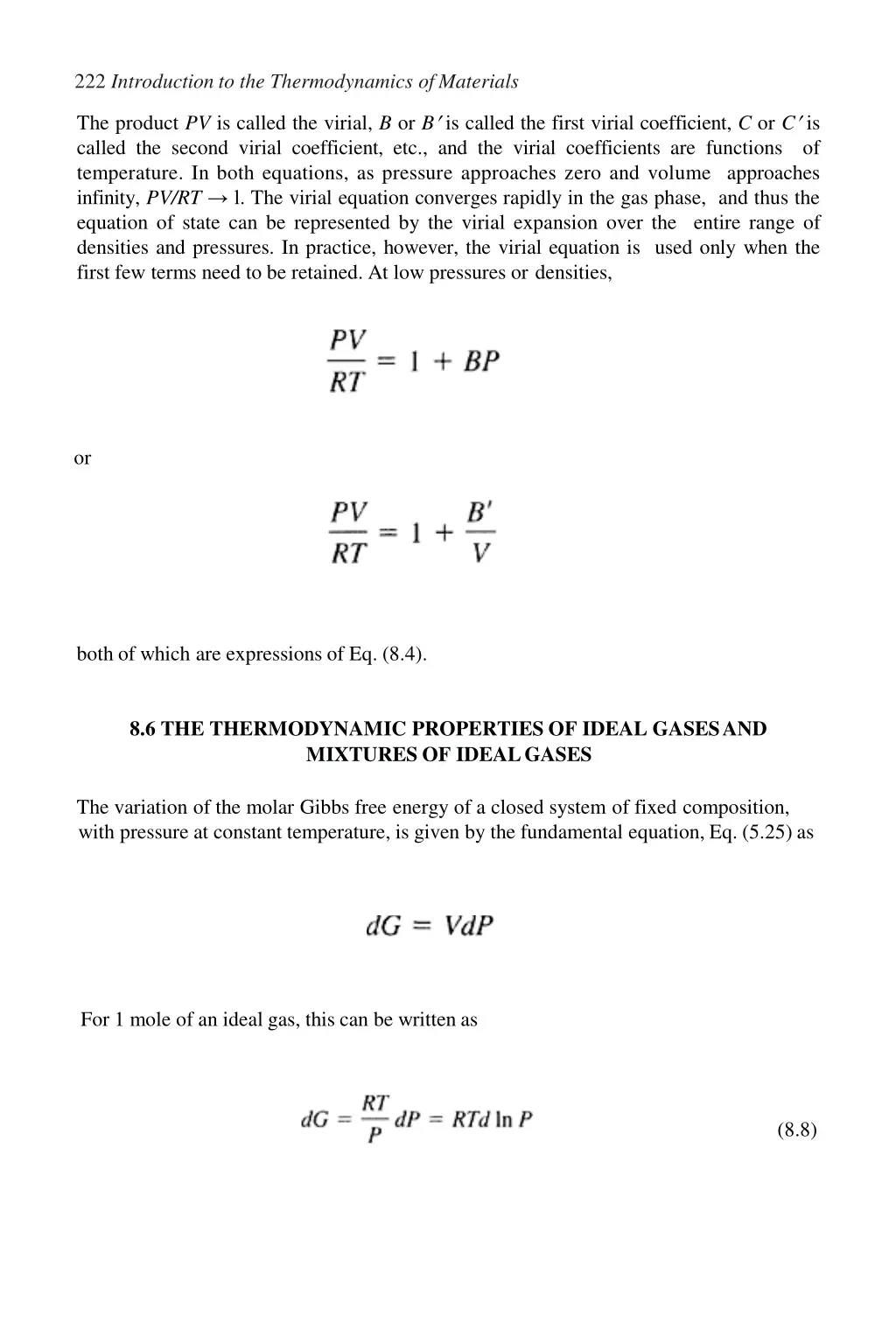 222 introduction to the thermodynamics ofmaterials