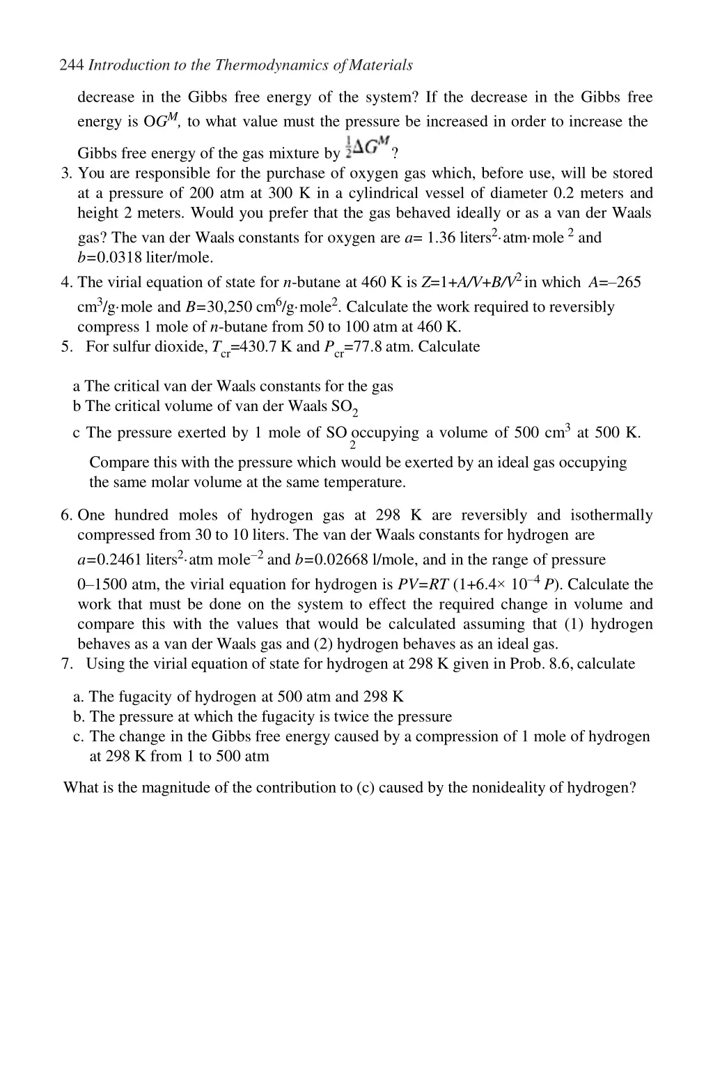 244 introduction to the thermodynamics ofmaterials