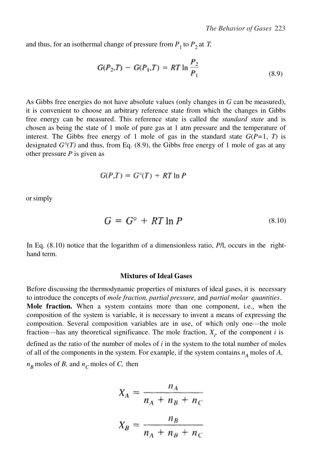 the behavior of gases 223