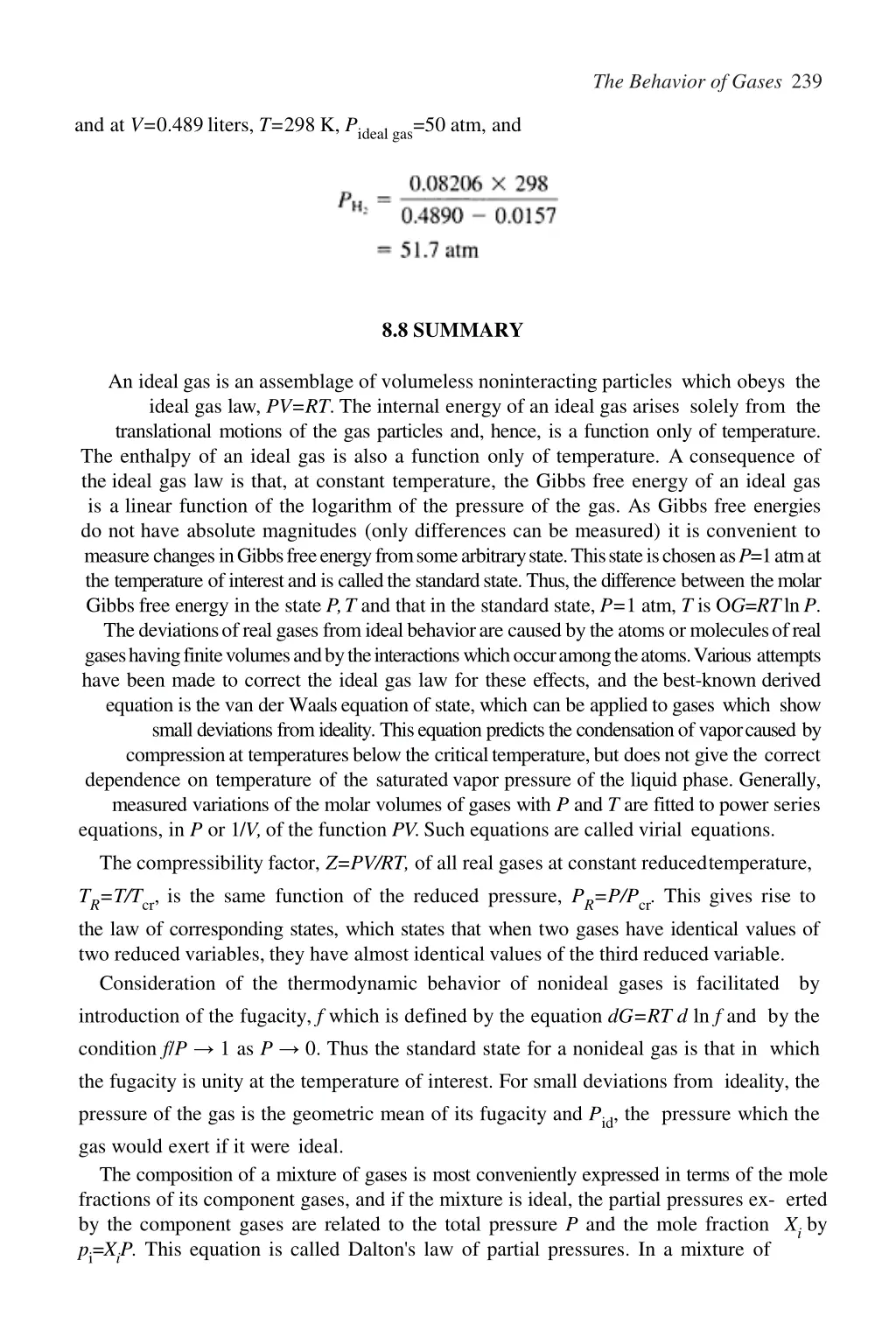 the behavior of gases 239