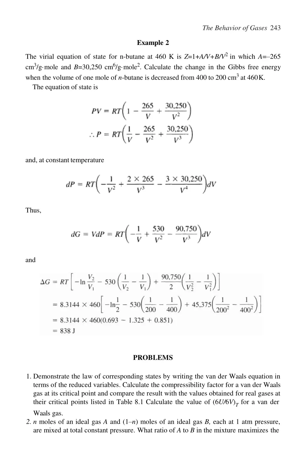 the behavior of gases 243