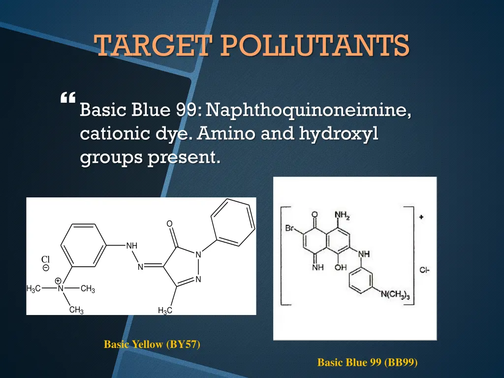 target pollutants