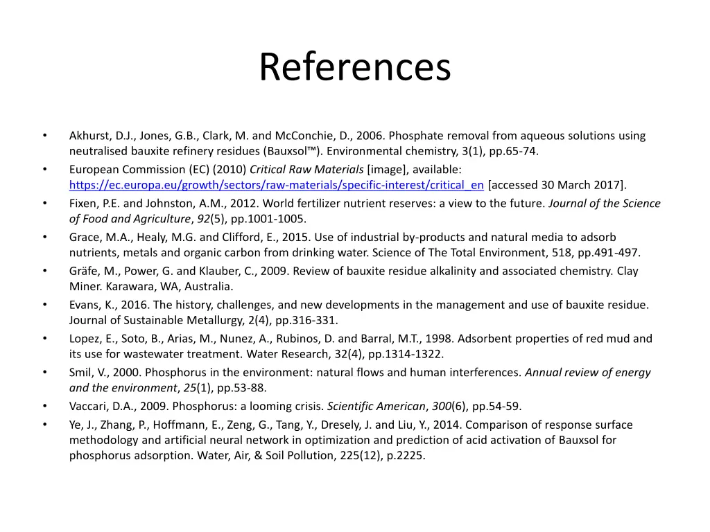 references