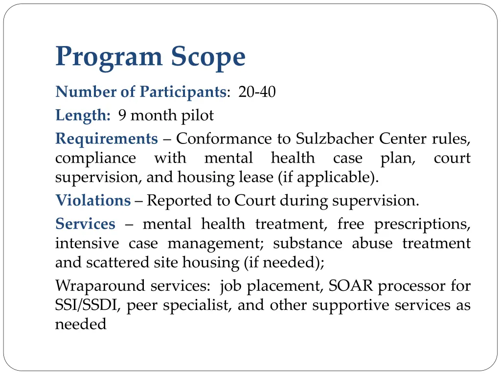 program scope