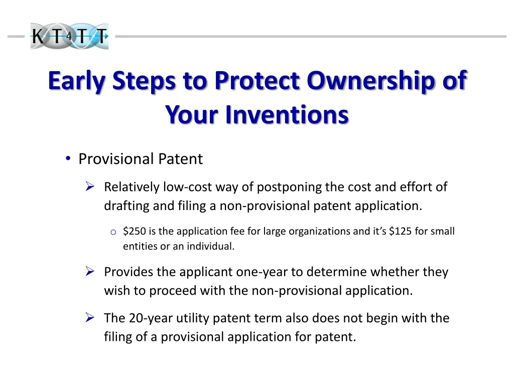 early steps to protect ownership of your 1