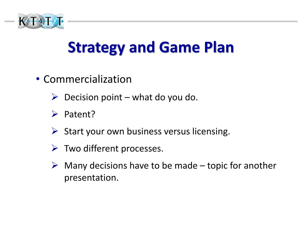 strategy and game plan 2