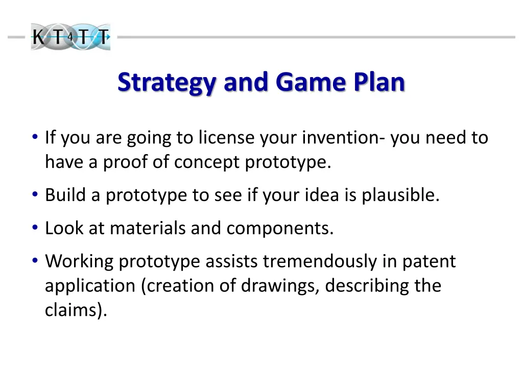 strategy and game plan