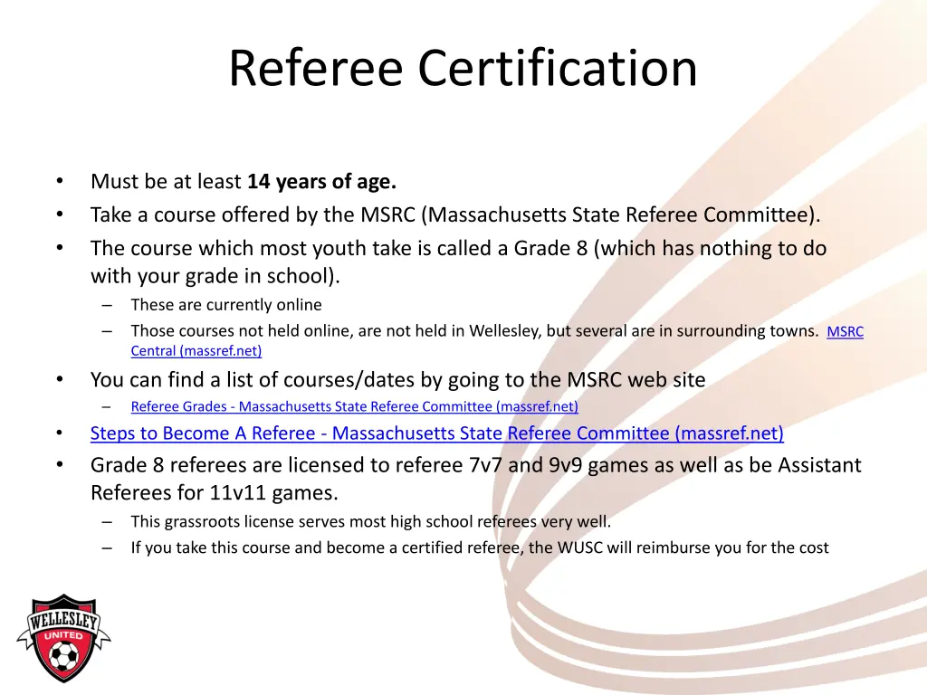 referee certification