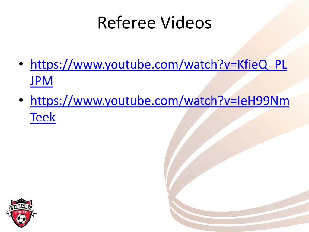 referee videos