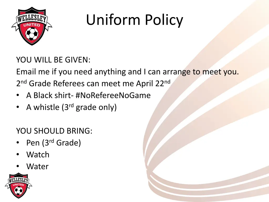 uniform policy