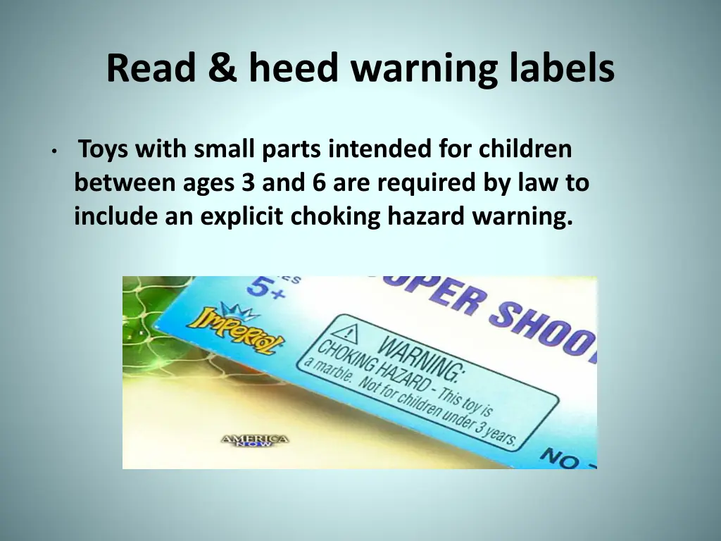 read heed warning labels