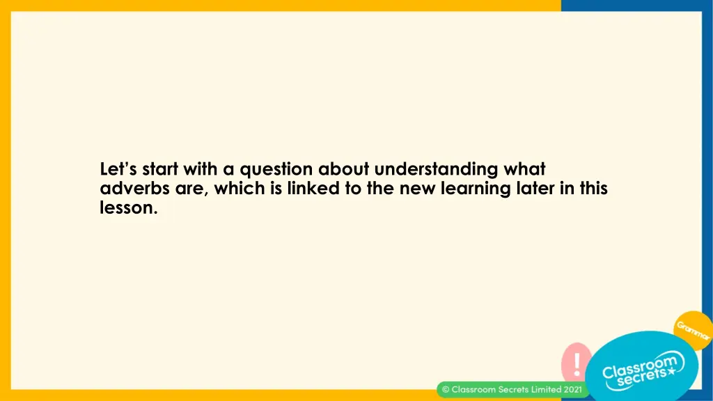 let s start with a question about understanding