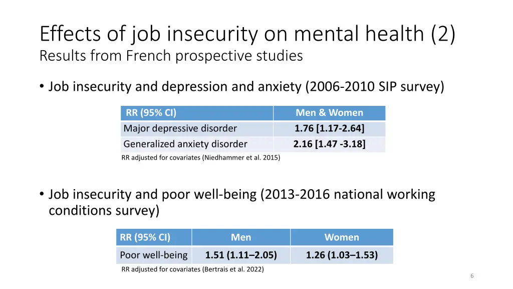 effects of job insecurity on mental health 1