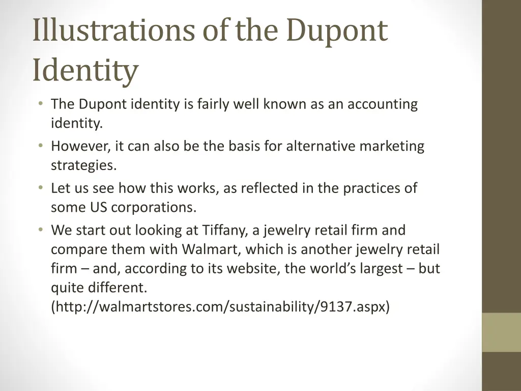 illustrations of the dupont identity the dupont