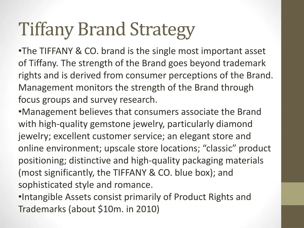 tiffany brand strategy