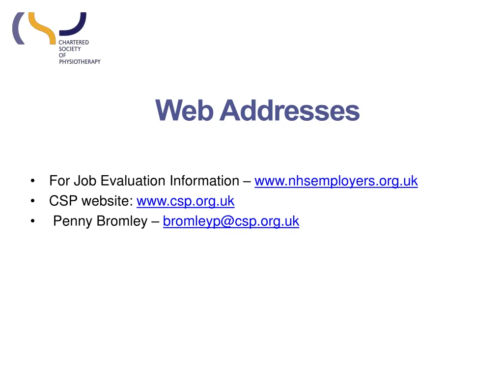 web addresses