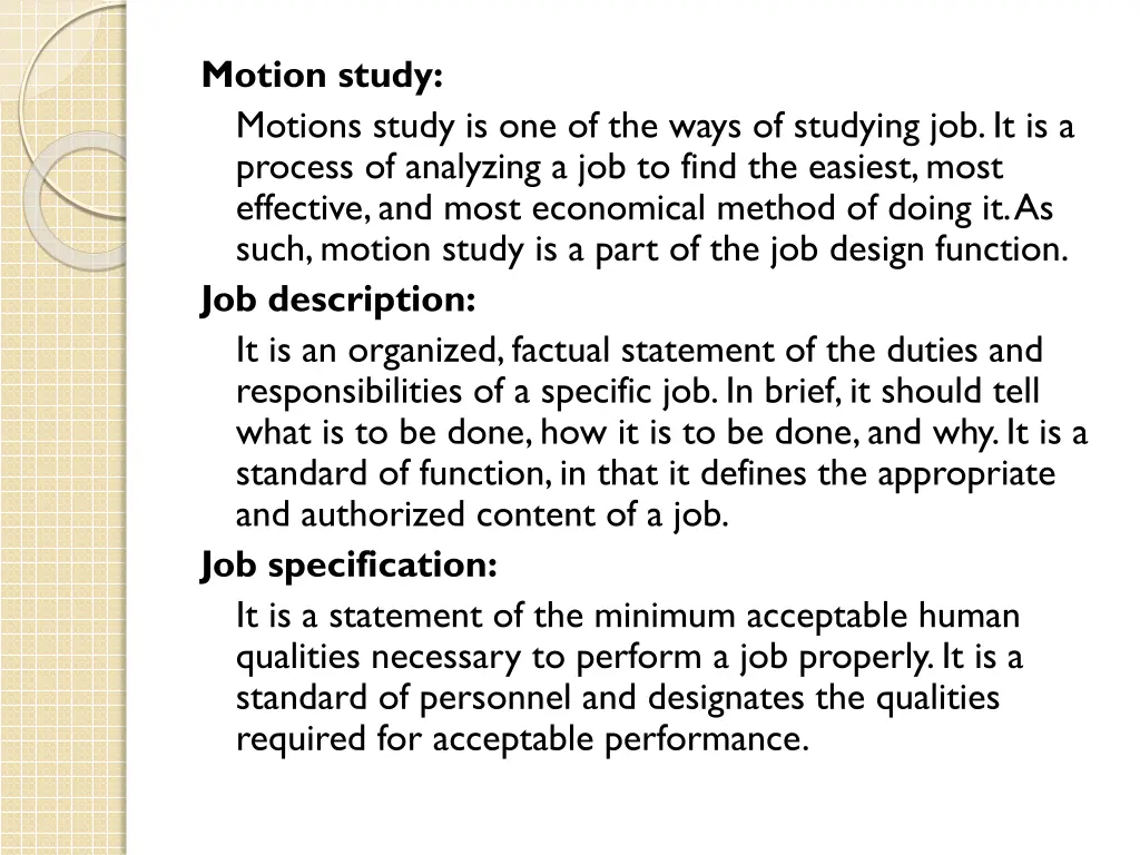 motion study motions study is one of the ways