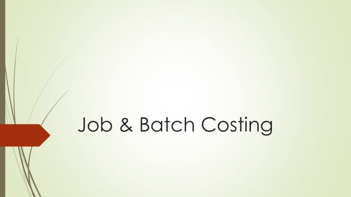 job batch costing