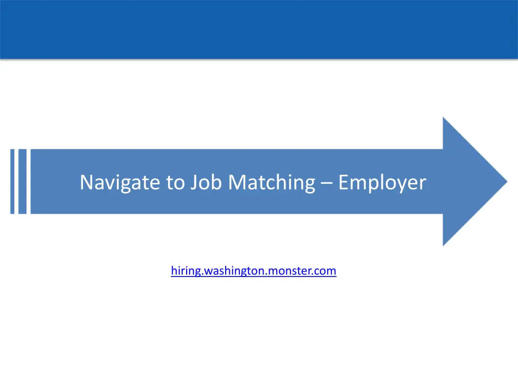 navigate to job matching employer