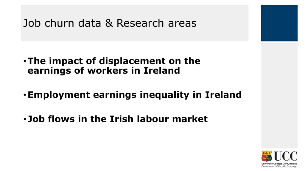 job churn data research areas