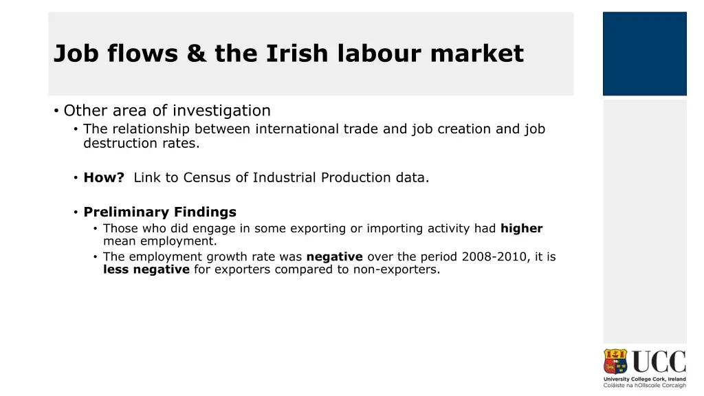 job flows the irish labour market 1