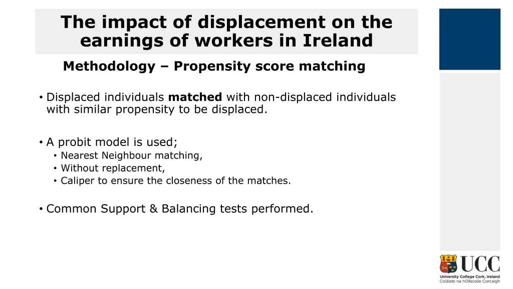 the impact of displacement on the earnings 3