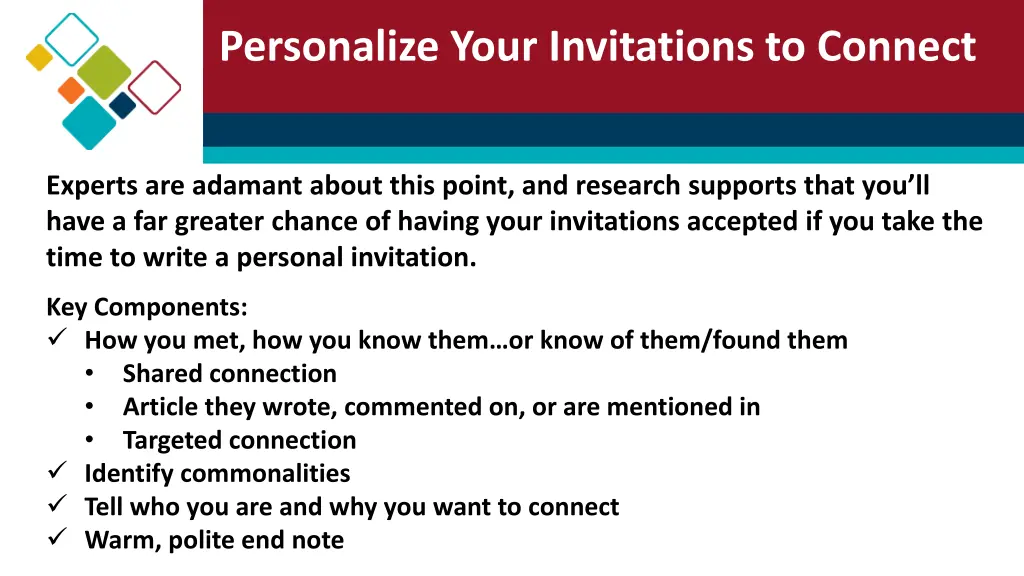 personalize your invitations to connect