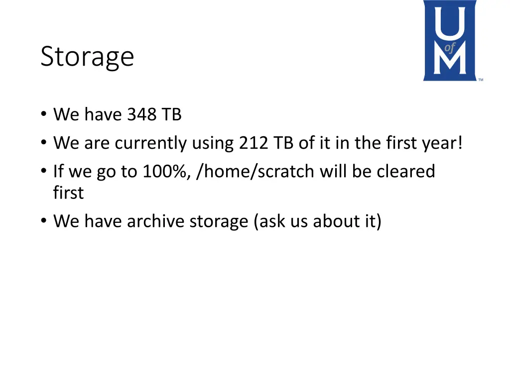 storage