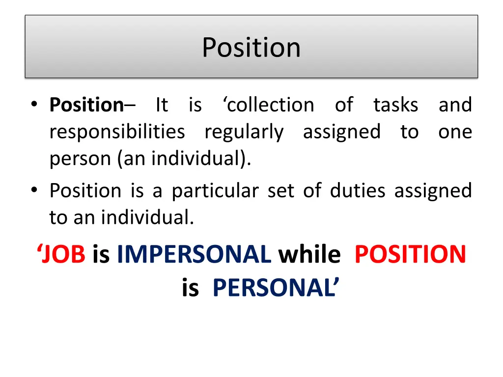 position