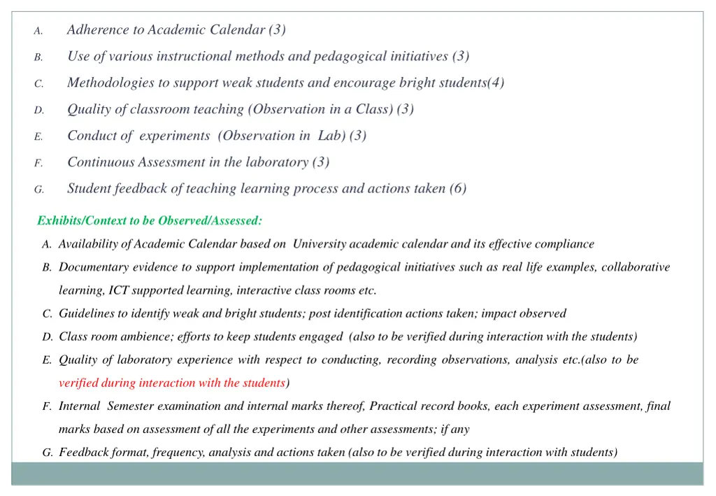 adherence to academic calendar 3