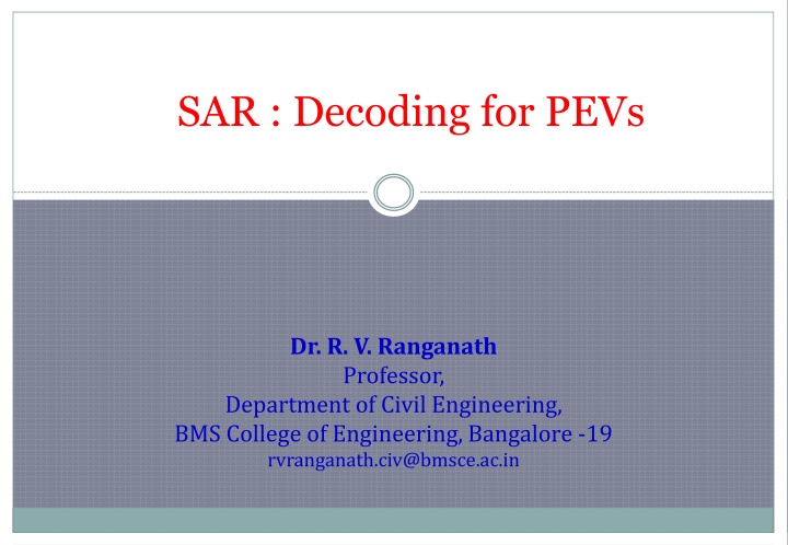 sar decoding for pevs