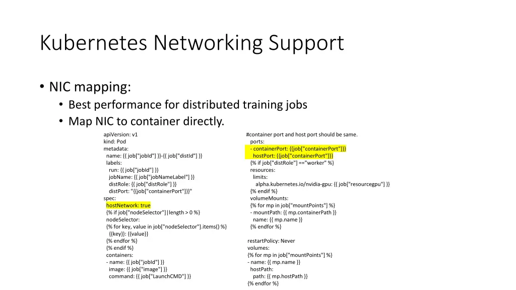 kubernetes networking support 2