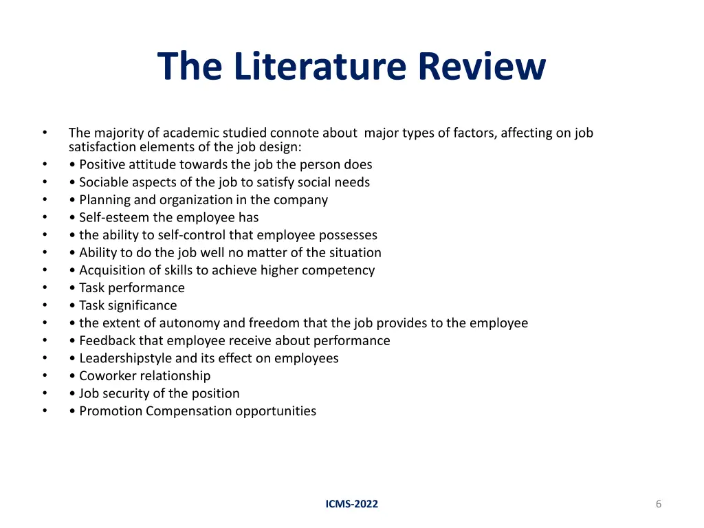 the literature review 1