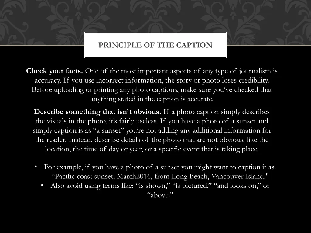 principle of the caption 2