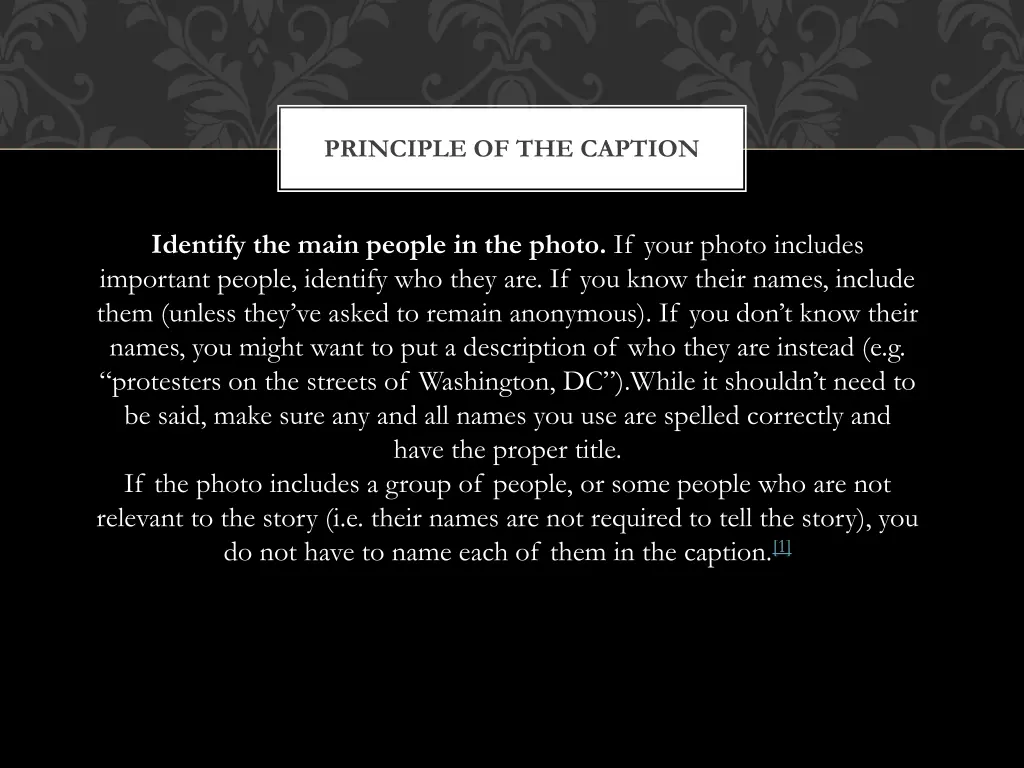 principle of the caption 4