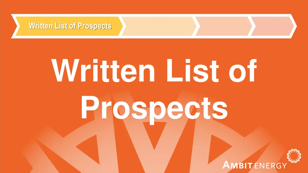 written list of prospects 13