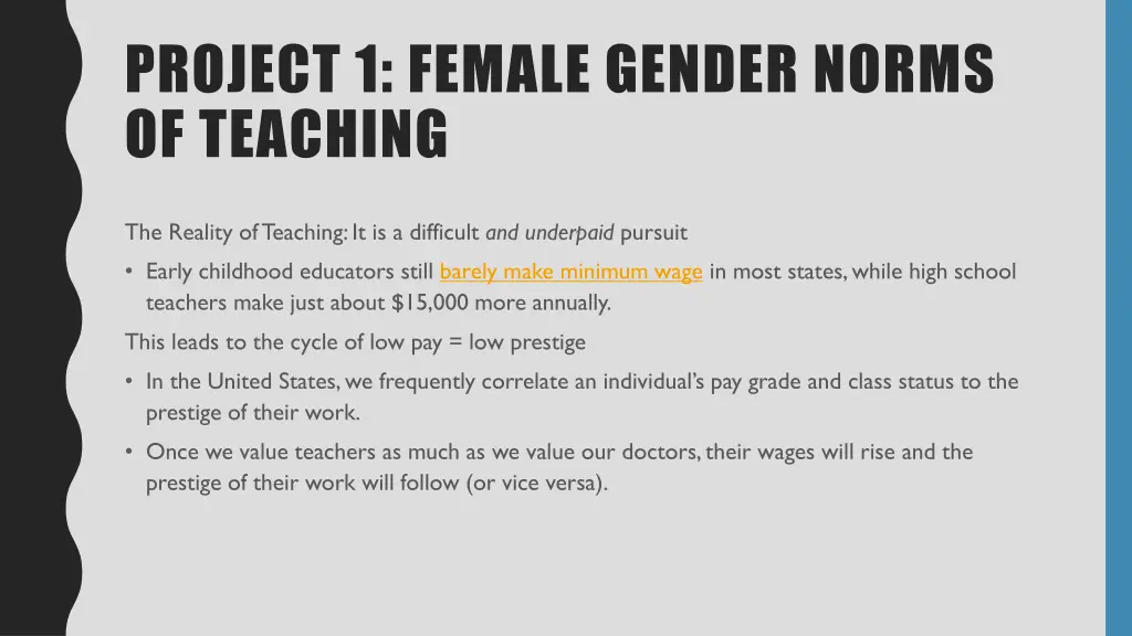 project 1 female gender norms of teaching 3