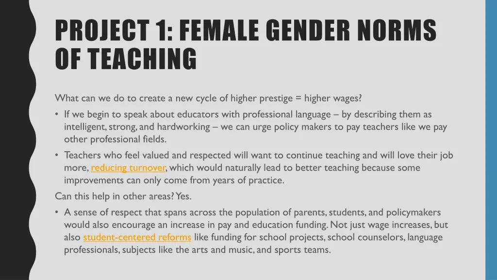 project 1 female gender norms of teaching 4