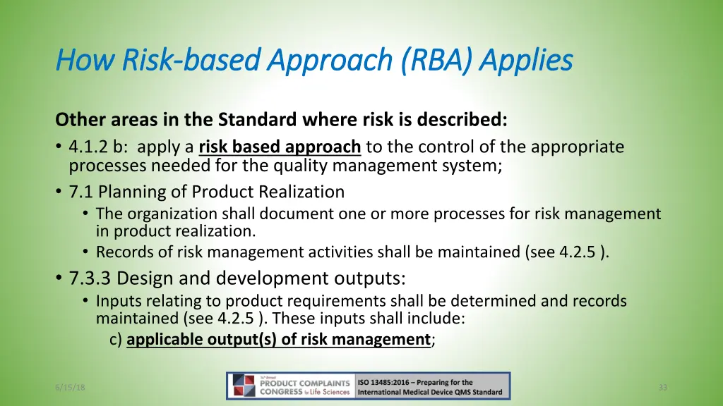 how risk how risk based approach rba applies 4