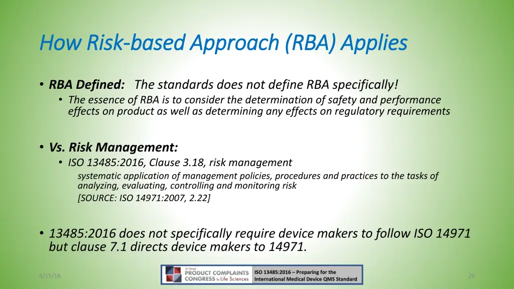 how risk how risk based approach rba applies